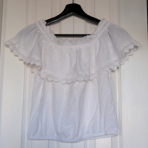 White off shoulder top - Picture 1 of 3